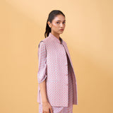 Lobster Nehru Jacket in Linen