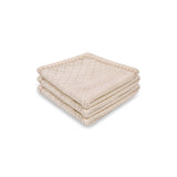 Cable Diamond Knit Baby Blanket in Cashmere