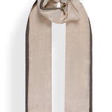 Cashmere Gauze Stole with Knitted Selvedge in Cashmere