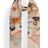 Motif on Print in Wool Silk