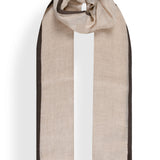 Cashmere Gauze Stole with Knitted Selvedge in Cashmere