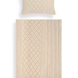 Cable Diamond Baby Set in Cashmere