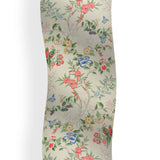 Parrots and Butterfly Print in Wool Silk