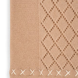 Cable Diamond Baby Set in Cashmere