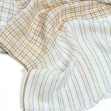 Check with Stripe Border in Merino