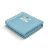 Dreamy Skies Text Knit Blanket in Cotton