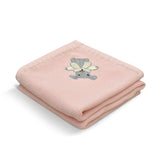 Bunny Breeze Text Knit Blanket in Cotton