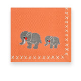 Trunk March Text Knit Blanket in Cotton