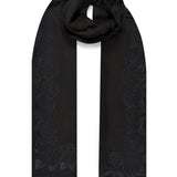 3 Side Floral Border Stole in Merino